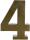 Clairefontaine Zahl 4 gross Fantasie 5x22x30