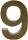 Clairefontaine Zahl 9 gross Fantasie 5x22x30