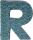 Clairefontaine Buchstabe R 1,5x10,5x12cm