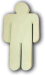 Clairefontaine Symbol Mann weiss 205x3cm