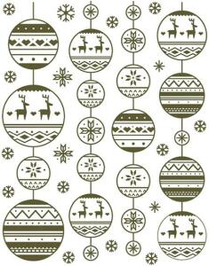 Maildor Stickino 1Bg 38x30 Girlanden