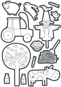 Maildor Color, Sticker 6 Bog A5 Bauernhof