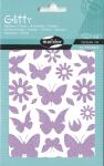 Clairefontaine Glitty A6 Schmetterl&Blumen violett 2Bg