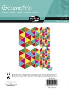 Maildor Geometr. Formen, Sticker, Rechteck