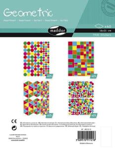 Maildor Geometrische Formen sort. Sticker