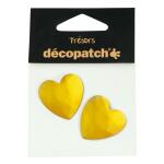Clairefontaine Pack mit 2 Herzen 3cm - Orange