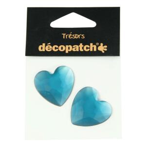 Clairefontaine Pack mit 2 Herzen 3cm - Blau