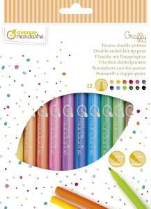Avenue Mandarine Pack 12 Filzstifte Doppelspitze