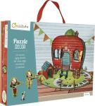 Avenue Mandarine Szenepuzzle Zirkuswagen