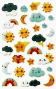 Maildor Stickers Cooky Kawaï Wetter 7,5x12 1Bg