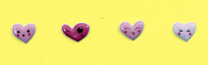 Maildor Stickers Cooky Herzen 7,5x12 1Bg