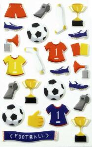 Maildor Stickers Cooky Fussball 7,5x12 1Bg