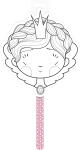 Avenue Mandarine Graffy Stick, Stabmaske Prinzessin