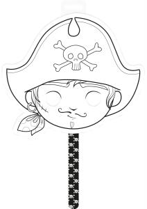 Avenue Mandarine Graffy Stick, Stabmaske Pirat