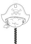 Avenue Mandarine Graffy Stick, Stabmaske Pirat