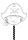Avenue Mandarine Graffy Stick, Stabmaske Pirat