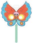 Avenue Mandarine Graffy Stick, Stabmaske Schmetterlin