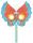 Avenue Mandarine Graffy Stick, Stabmaske Schmetterlin