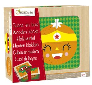 Avenue Mandarine Holzwürfel,Superhelden Früchte
