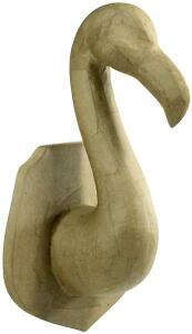 Clairefontaine Pappmache Trophäe Flamingo 35 cm