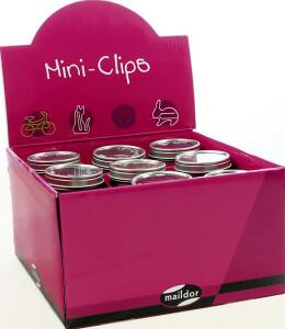 Maildor Mini Clips Display mit 45 Dosen