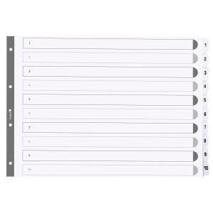 Exacompta Register A3 quer Karton 10tlg weiss