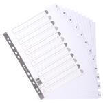 Exacompta Register A4+ Karton 12tlg 1-12 weiss