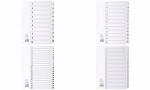 Exacompta Register A4 Karton 20tlg 1-20 weiss