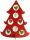 Clairefontaine Weihnachtsbaum m. Herzhänger 45,5