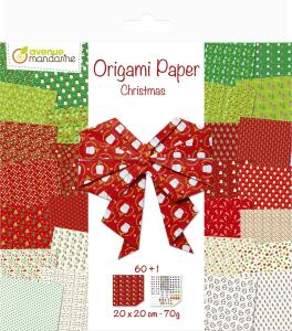Avenue Mandarine Origamipapier 20x20 60Bl 70g X-MAS