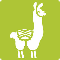 Avenue Mandarine 6 Schablonen sortiert, Lama