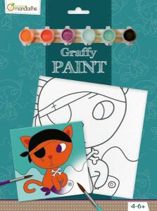 Avenue Mandarine GrafyPaint Ausmals 20x20 Piratkatze