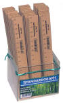 Standardgraph Holzlineal 17 cm mit Stahleinlage 45er Display
