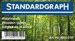 Standardgraph Holzlineal 20 cm mit Stahleinlage im 30er...