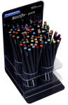Cristallino Bleistifte schwarz bedruckt mit EAN-Code mit Swarovski-Kristallen sortiert 100er Display