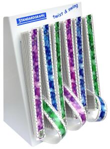 Standardgraph Twist & Swing Lineal 30 cm BUBBLE Motive sortiert 72er Display