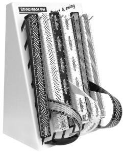 Standardgraph Twist & Swing Lineal 30 cm B&W Motive sortiert 72er Display