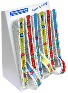 Standardgraph Twist & Swing Lineal 30 cm COMIC Motive sortiert im Display