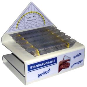 Standardgraph Dreieck stano flex 16 cm extra dick flexibel unzerbrechlich 50er Display