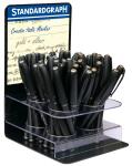 Standardgraph Creativ Italic Marker mit 4 Ringen à 20 Markern in gold und silber im Display