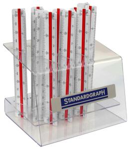 Standardgraph Dreikantmaßstab aus Kunststoff 15 cm 1 Stück