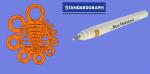 Standardgraph Zeichentusche im  56 Flaschen farb.sortiert (14 schwarz / 42 bunt) 56er Display