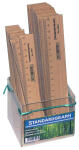 Standardgraph Holzlineal 17 + 20 cm mit Stahleinlage je 15 Stück im 30er Display