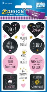Zweckform Sticker Geburtstag Deko Sticker. Sonderform: Geburtstag. An