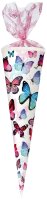 Nestler Schultüte Organza 70 cm rund Glitzer...