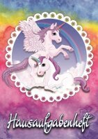 Nestler Hausaufgabenheft A5 Pegasus Regenbogen