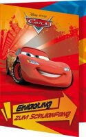 Nestler Einladungskarte 17 x 12 cm Cars Liz. Disney