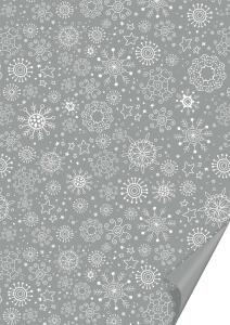 HEYDA 204772763 Motivkarton Kristalle A4 (21 x 31 cm inkl. Codierleiste) silber
