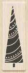 HEYDA Stempel Weihnachten Baum mit Girlande Holz matt...