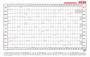 Güss Jahresübersicht Wandkalender A1